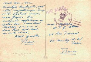 Philippines The Pasig River at Night Vintage Postcard BS.08