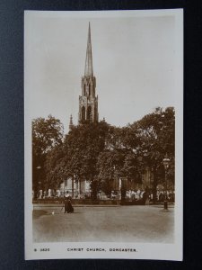 Yorkshire DONCASTER Christ Church c1908 RP Postcard by Kingsway S3520