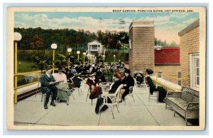 1920 Roof Garden Fordyce Baths Hot Springs Arkansas AR Posted Postcard