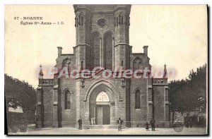 Postcard Old Raonne Church St Anne