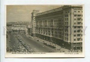 426872 USSR Moscow Okhotny Ryad Hotel Moscow TRAM CAR 1938 year photo postcard