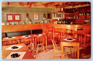 1960 Long Island New York Postcard 1770 House Main Street East Hampton Interior