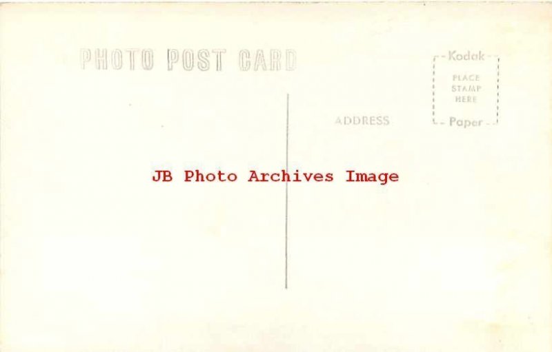 KS, Oswego, Kansas, RPPC, Post Office Building, Entrance View, Photo