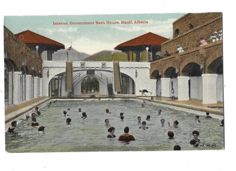 Interior of Government Bath House Banff Alberta Canada