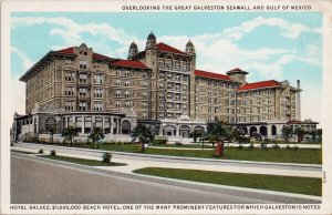 Hotel Galvez Galveston Texas TX Beach Hotel Unused Postcard H29 *as is