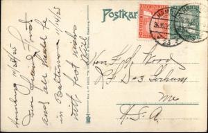 5 Masted Schooner Preussen in Storm High Seas Used Hamburg Germany Cover PC