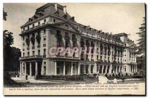 Postcard Old Sante Hotel Trianon Palace Versailles Army into English hospital