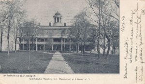 Lima Livingston County NY New York The Genesee Wesleyan Seminary - pm 1906 - UDB