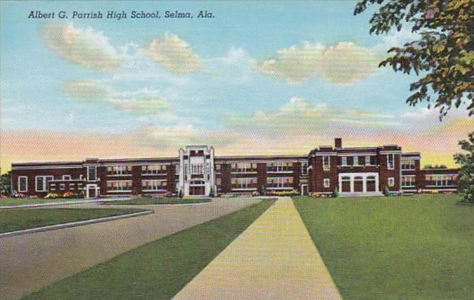 Alabama Selma Albert G Parrish High School Curteich