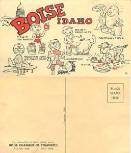 Boise Idaho Advertising Card by Boise Chamber of Commerce, ID