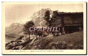 Old Postcard Vallorcine old chalets and red needles