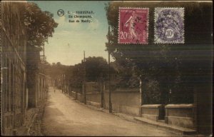 Verzenay France Rue de Mailly Used c1920s Postcard