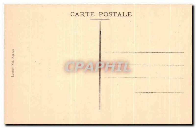 Old Postcard Mont Saint Michel abbey The Basilica