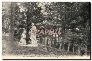 Old Postcard Louvesc House Saint Regis The garden