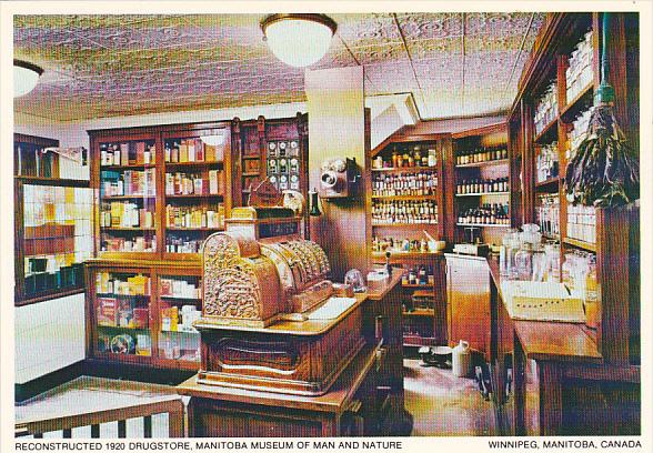 Canada Reconstructed 1920 Drug Store Manitoba Museum Of Man and Nature Winnip...