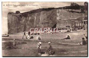 Dieppe - The Casino and Cliffs - Old Postcard
