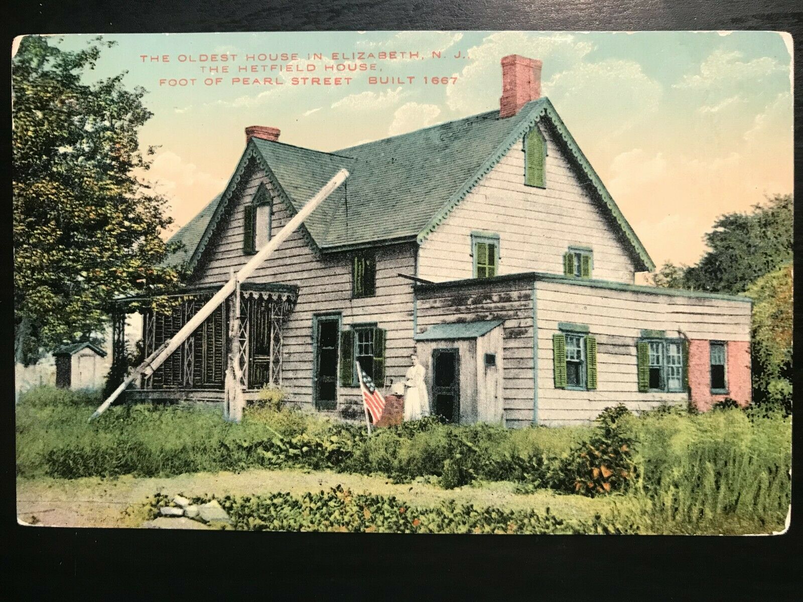 Vintage Postcard 19071915 Oldest House "Hetfield House" Built 1667