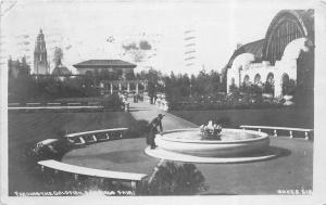 Feeding the Goldfish 1916 Oakes California RPPC Photo Postcard 5329