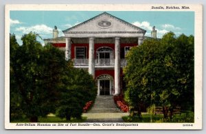 Natchez Mississippi Rosalie Antebellum Mansion Grants Headquarters Postcard E21