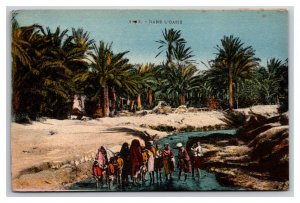 Marabout dans l'Oasis Tunisia  UNP DB Postcard Q25