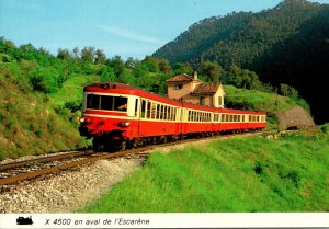 Trains France Biblio-Rail X 4500 en aval de l'Escarene