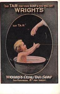 Say Tar Soap Wrights Coal Tar Soap Advertising Unused 