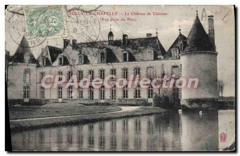 Postcard Old Sully La Chapelle Chateau De Claireau