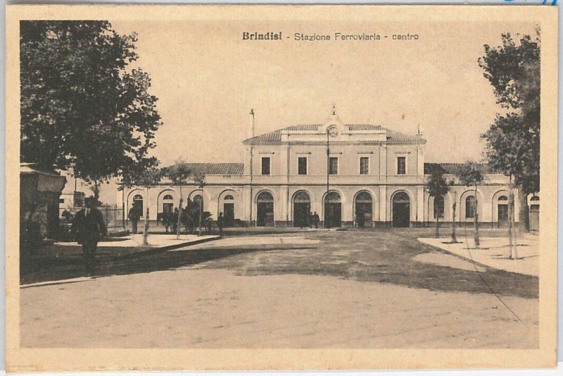 43920   CARTOLINA d'Epoca - BRINDISI Città -  STAZIONE FERROVIARIA