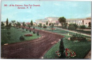 Postcard NY Syracuse At the Entrance State Fair Grounds