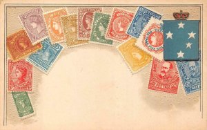 OTTMAR ZIEHER STAMP VICTORIA AUSTRALIA NO 34 1ST SERIES TYPE II POSTCARD (c1910)