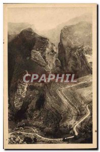 Old Postcard Landscapes and stones Provence Grand Canon du Verdon seen Villag...