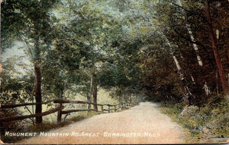 Massachusetts Great Barrington Monument Mountain Road 1915