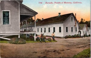 Postcard CA - Barracks Presidio of Monterey