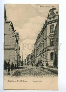 190664 POLAND Elblag GRUSS aus Pr. HOLLAND Hotel Adler Vintage