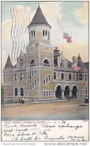 Maine Augusta Post Office 1906