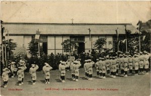 CPA AK GACÉ Gymnastes de l'École Trégaro (868658)