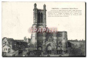 Old Postcard Troyes Cathedrale Saint Pierre