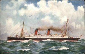 Tuck Oilette Celebrated Liners The Cunard SS Caronia Steamship c1910 Postcard