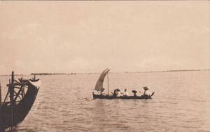 LP81   Myanmar, Burma, River Scene, Henzada, postcard