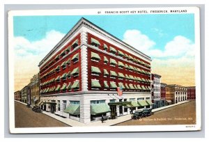 Vintage 1929 Postcard Francis Scott Key Hotel, Frederick, Maryland