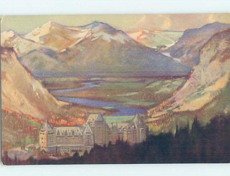 1950's HOTEL SCENE Banff Alberta AB H0404
