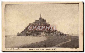 Postcard Old L & # 39Abbaye Du Mont Saint Michel