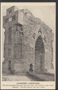 Belgium Postcard - Kaaskerke (Diksmuide) - De Monumentale Paxpoort  T316