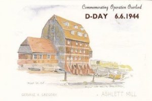 Ashlett Mill Hampshire on D Day WW2 Painting Postcard