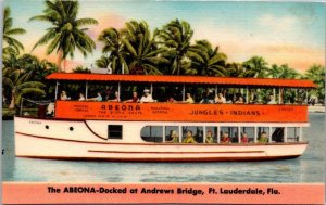 Florida Fort Lauderdale Sightseeing Boat Abeone 1952