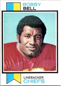 1973 Topps Football Card Bobby Bell Kansas City Chiefs sk2531
