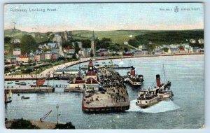 Rothesay Looking West Isle of Bute SCOTLAND UK 1905 Postcard