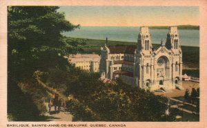 Vintage Postcard Basilique Sainte-Anne-De-Beaupre Quebec Canada