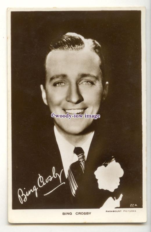 b6226 - Film Actor - Bing Crosby, Paramount Pictures, No.22A - postcard