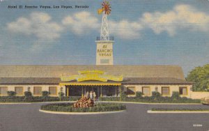 Las Vegas Nevada Hotel El Rancho Vegas Vintage Postcard AA60479